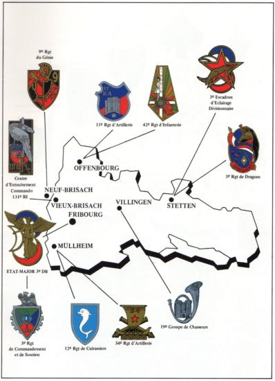 Composition de la 3e DB en 1989